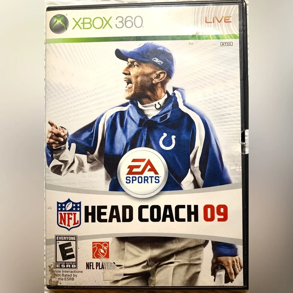 Head Coach 09 Xbox 360 2008 NFL EA Games COMPLETE WITH MANUAL NICE DISC